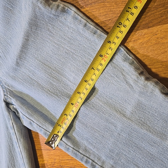 Gloria Vanderbilt Women 6P Petite Light Sky Blue Denim Straight Leg Jeans - Picture 7 of 10